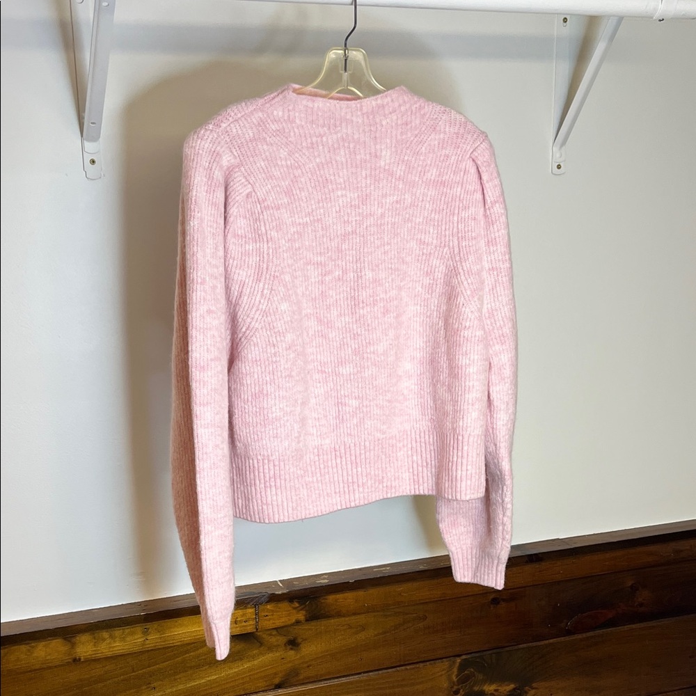 Weekday Sadie Soft Pink Crew‎ Neck Sweater- M